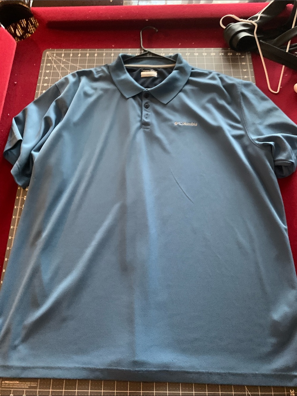 Columbia Men's Blue Short-Sleeve Performance Polo
